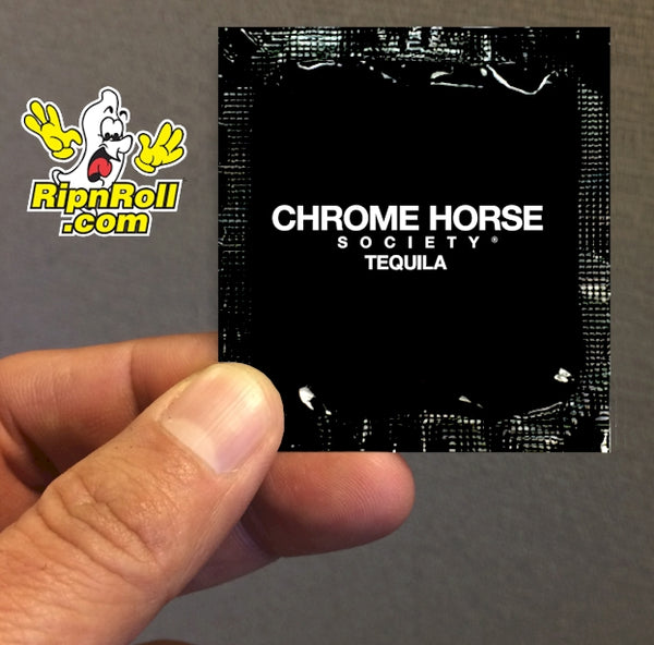 Printed Black Foil with Full Color imprint - Chrome Horse