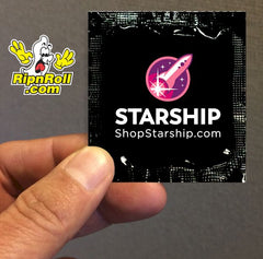 Starship - Printed Black Foil with Full Color imprint