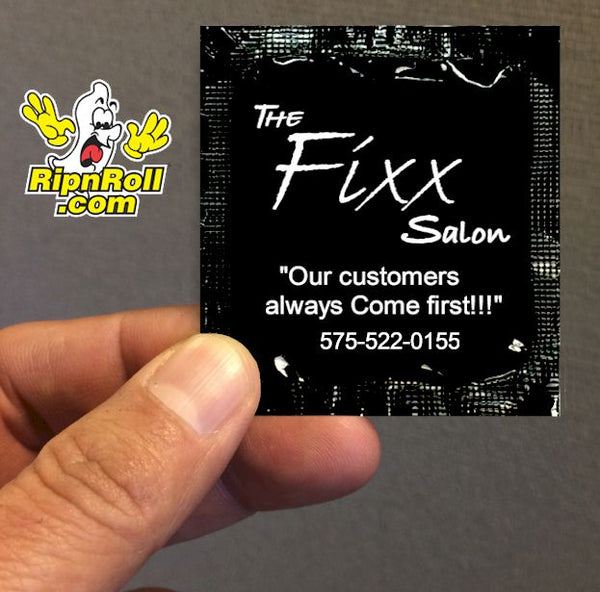 Printed Black Foil with Full Color imprint - The Fixx Black