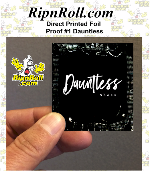 Printed Black Foil with Full Color imprint - Dauntless