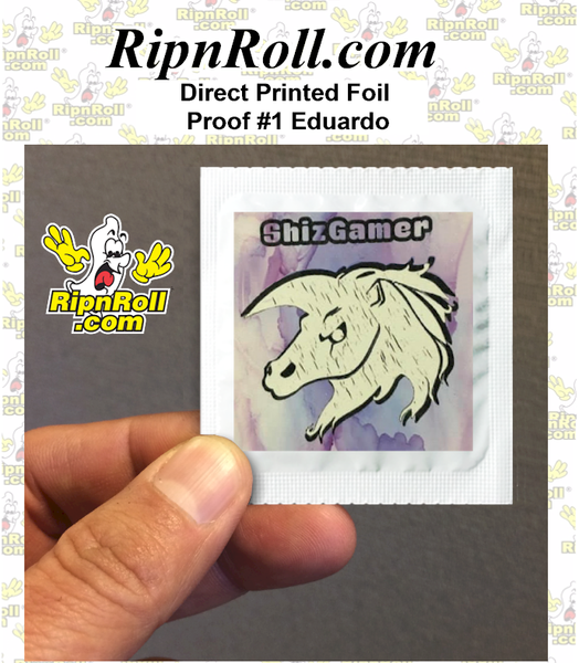 Printed White Foil with Full Color imprint - Eduardo