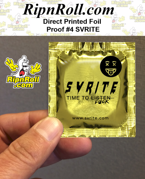 Printed Gold Foil with Full Color imprint - SVRITE