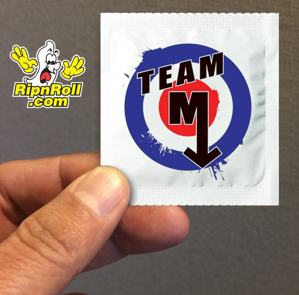 Printed White Foil with Full Color imprint - Team M