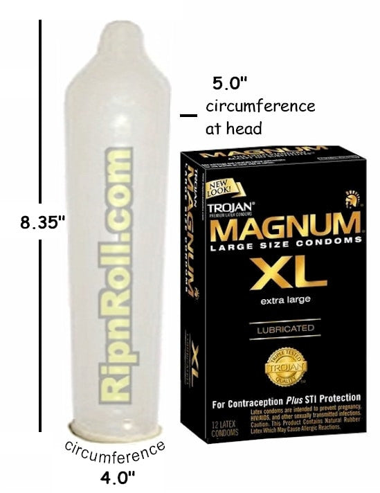 Trojan Magnum XL Latex Condoms 12 Pack